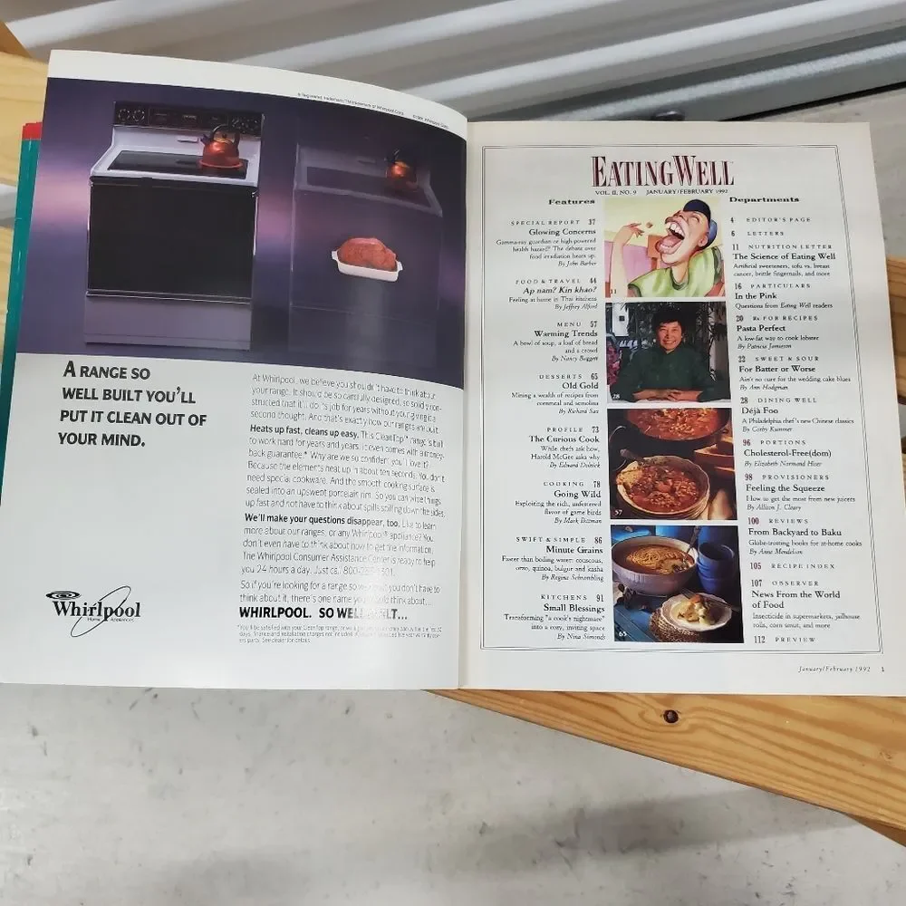 Eating Well Vintage Magazine of Food & Health Cookbook 1992 & 1993 Recipe Books
